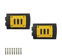 2 Pcs Driveway,High Visibility Rubber Effectively Reminding the Driver to Slow Down,for Roads,Parking Lots,Hospitals