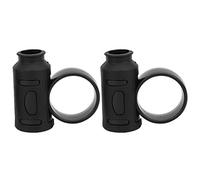 2 PCS Drumsticks Finger Controller, Drummer Rotating Auxiliary Tool Drum Stick Control Clips Silicone Finger Rings for Beginners (Black)