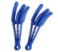 2 Pcs Dry and Wet Louver Cleaner, Venetian Blind Cleaner, Wet Dry Venetian Window Blind Cleaner Microfiber Brush, Brush Cleaner Tool Window Blind Duster for Venetian Blinds Air Conditioner Car AC Vent