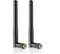 2 Pcs Dual band WiFi 2.4G-5.8G Small Folding Antenna, Wifi Omnidirectional 3dbi Gain, SMA Wifi Aerial for Wifi Router Wireless Network Card USB Adapter Video Surveillance Monitor
