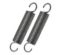 2 Pcs Dual Hook Tension Spring, 1.5 x 20 x 250mm, Wire Diameter 1.5mm, OD 20mm, Free Length 250mm, Spring Steel, S-shaped double hook spring
