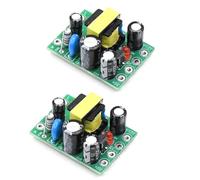 2 pcs Dual Output AC-DC Power Supply Module 5V 12V Isolated Switching Mode for Industrial Electrical Equipment, Green