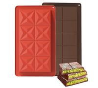 2 Pcs Dubai Chocolate Moulds, Deep Silicone Molds for Making Chocolate Bars, Homemade Chocolates, Candy, and More, Ideal for Baking and Gift Giving