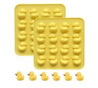 2 Pcs Duck Shaped Cake Chocolate Jelly Moulds - Reusable Non-Stick Silicone Moulds for Baking, Ice and Sweet Moulds, Ideal for Kids Party Treats and Gifts