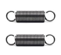 2 Pcs Durable Extension Spring Steel Spring, Dual Hook Tension Spring - 1.2 x 6 x 45 mm, Wire Diameter 1.2 mm, OD 6 mm, Free Length 45 mm