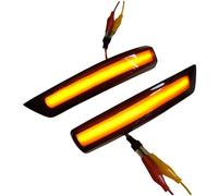 2 PCS Dynamic LED Side Mirror Turn Signals for Ford Mondeo Mk4 (12/2010-08/2014), Sequential Water Flow Design Play Water Flow Design Easy Installation