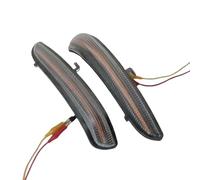 2 PCS Dynamic LED Side Mirror Turn Signals for Peugeot 2008 A94 2013-2019, Sequential Water Flow Design Play Water Flow Design Easy Installation,Blackened