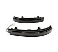 2 PCS Dynamic LED Turn Signal Lights for Volkswagen Saveiro G6 G7 2012-2021, Sequential Wing Mirror Indicators Plug & Play Water Flow Design,Blackened