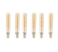 2 PCS E14 LED Bulb, 3w Golden Tubular Bulb LED Tubular Decorative Light Bulb for Pendant Wall Scones Tube Light Bulbs Desk Lamp 220-240v