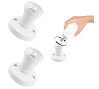 2 Pcs E27 Lamp Holder, E27 Ceiling Mounted Screw Socket, Light Bulb Socket Lamp Fitting, Straight Socket for E27 Ceiling Light Fitting