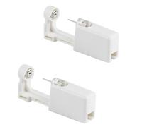 2 Pcs Ear Nose Piercing Gun,Portable Ear Nose Piercing Kit,Disposable Noses Piercings Kits Sterile Safety Tool,Disposable Self-Piercing Gun,Safe and Sterile NoPain Kit Tool for Women, Men(White)