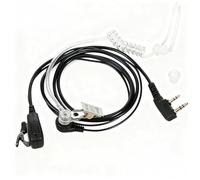 2 Pcs Earpiece Compatible with Baofeng UV-5R UV-82 BF-888S Kenwood RT24 RT27, Earpiece Covert Walkie Talkie 2 Pin Security Headset Surveillance Acoustic Tube Push to Talk PTT Mic Two-Way Radio