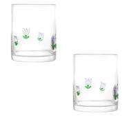 2 Pcs Easter Icon Juice Glasses,Creative Festival Glass Cup for Party and Everyday Use, Easter Rabbit Egg Pattern Coffee Mugs for Milk,Tea, Coffee (E)