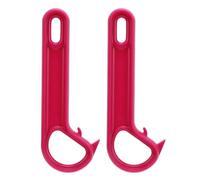 2 Pcs Easy Open Rings Pull Can Opener, Tin Opener Manual Jar Openers ringss Pull Helper for Elderly with Weak Hands Purple (Purple)