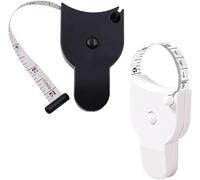 2 PCS Easy Stretch Durable Measuring Tape, Self-Tightening 60 Inch Body Measuring Ruler for Weight Loss Tracking