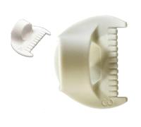 2 PCS Edge Stitch Lock & Sewing Gauge, 3/4mm DIY Stitching Tool, Quilting with Thumb Guide, Sewing Gauge Measuring Tools for Quilting, Hemming & Crafts (White 3mm)