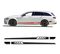 2 Pcs Edition 1 Side Stripes Skirt Sticker Decal, for Benz E Class W213 S213 E43 E53 E63 AMG A238 C238 E300 Accessories