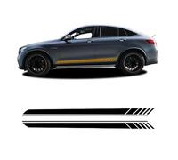 2 Pcs Edition 1 Side Stripes Skirt Sticker, for Benz GLC Class Coupe C253 X253 GLC200 GLC250 GLC43 GLC63 AMG Accessories
