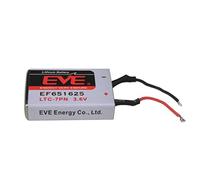 2 Pcs EF651625 For Heidberg Printer Battery Memory Card Lamp Positioning LTC-7PN 3.6V Lithium Battery EVE