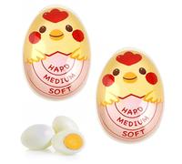 2 Pcs Egg Timer,Egg Timers For Boiling Eggs,Reusable and High-Resolution Egg Boiling and Boiled Egg Timer Heat Sensitive Safe Durable Kitchen Tool for Breakfast,Cooking Kitchen Home Use