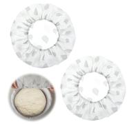 2 Pcs Elastic Food Storage Covers - Reusable Stretch Plastic Wrap Bowl for Fresh Keeping Bags, Elastic Alternative to Foil for Family Outdoor Picnic, Bowl Covers for Bread Proofing