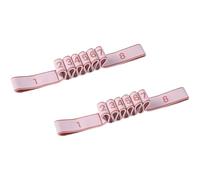 2 Pcs Elastic Training Band for Full Body Workout, 8-Section Numbered Stretch Resistance Band, 1.4 in Wide, Pink, 37 in Length, Multi-Level Exercise Strap for Muscle Toning and Shaping
