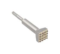 2 Pcs Electric Breaker Hammer Bit, Square Head 16 Teeth Electric Pickaxe Hammer Surface Roughening Chisel for Wall Concrete Bricks Plasterboard