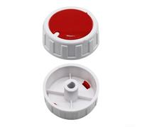 2 Pcs Electric Fan Heater Timer Switch Knob Cap, Twist Control For Dial For Heating And Cooking Appliances, Abs Plastic Replacement Part, Black(D-shaped)