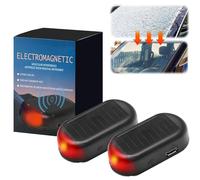 2 Pcs Electromagnetic Car De-Icer, Car Advanced Electromagnetic Antifreeze Snow Removal Device, Universal Solar Car Windshield De-Icer, Anti-Freeze Snow Removal Tool, Antifreeze Snow Removal Device