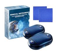 2 Pcs Electromagnetic Car Deicer, Car Advanced Electromagnetic Antifreeze Snow Removal Device, Anti-Freeze Snow Removal Device with Compact Style, Solar Electromagnetic Car Defroster