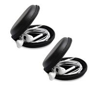 2 Pcs Electronic Accessories Organizer Mini Headphone Storage Box Data Cable Storage Bag Universal Travel Digital Storage Bag for Portable Charger Cables Earphone Cord SD Card Phone (Black)