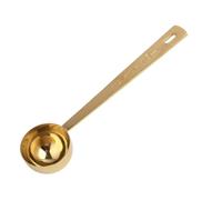 2 PCS Elegant Gold-Finished Stainless Steel Measuring Spoon by Ritual Scoop - Precision 5g Dosage for Collagen Supplements, Coffee & More,Kitchen and Wellness Accessory