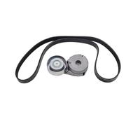 2 PCS Engine Serpentine Belt Drive Kit with Tensioner 39162 11955ET00A 11955JD21A Fits for Nissan 07-12 Sentra Versa 09-14 Cube 1.8L L4 15-18 Chevrolet City Express NV200 2.0L