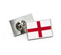 2 Pcs England Flag Lapel Pins, St George Cross Printed Badge for National Day Events Office Wear and Travel Souvenirs