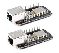 2 PCS ESP32 Module with WT32-ETH01, WT32-ETH01 Embedded Serial Port Networking Combo Gateway Module with WiFi Bluetooth Compatible with Arduino