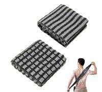 2 PCS Exfoliating Washcloth for Men Women, Japanese Exfoliating Towel, Natural Body Exfoliator Bath Scrub Loofah Japanese Back Scrubber Set for Body Cleaning and Massage