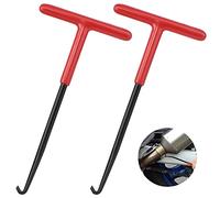 2 Pcs Exhaust Spring Hook Brake Spring Hook Spring Hook Puller Tool Vehicle Springs Removal and Installation T Handle Spring Hook for Motorcycle Car