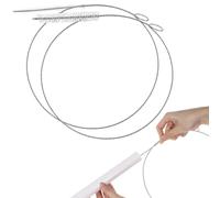 2 PCS Extra Long Pipe Cleaners, 1m/39in Straw Cleaner Brush Extra Long with Soft Nylon Bristles Head, Tube Cleaning Brush, Pipe Cleaner Brush Suitable for Cleaning Feeding Tubes