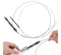 2 PCS Extra Long Pipe Cleaners, 39.4 in Straw Cleaner Brush Extra Long, Black Tube Cleaning Brush for Cleaning Straw, Feeding Tubes, Line and Pump