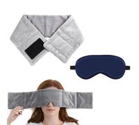 2 PCS Eye Mask, 1 PCS Weighted Sleep Mask, Soothing for Relaxation, 1 PCS Navy Blue Eye Mask, Adjustable Strap for Comfortable Fit, Suitable for Travel and Home Use