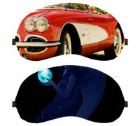 2 PCS Eye Mask, Angel Earth Sleeping Eye Mask for Side Sleeper, Zero Eye Pressure Night Blindfold, Adjustable Sleep Cover, Completely Block Out Light Eye Shade