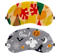2 PCS Eye Mask for Side Sleeper, Halloween Elements Sleeping Mask, Sleep Eye Mask, Soft Eye Shade Cover for Travel, Nap, Plane, Light Blocking