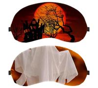 2 PCS Eye Mask for Side Sleeper, Sleeping Mask, Halloween Ghost Hanging Sleep Eye Mask, Soft Eye Shade Cover for Travel, Nap, Plane, Light Blocking