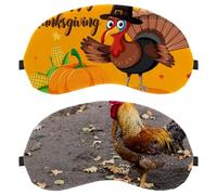 2 PCS Eye Mask for Side Sleeper, Sleeping Mask, Sleep Eye Mask, Chicken Cock Rooster Animal Soft Eye Shade Cover for Travel, Nap, Plane, Light Blocking