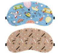 2 PCS Eye Mask for Side Sleeper, Sleeping Mask, Winter Cane Snowflake Sleep Eye Mask, Soft Eye Shade Cover for Travel, Nap, Plane, Light Blocking