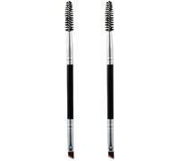 2 Pcs Eyebrow Brush Eye Brow Tint Brush Eyebrow Spoolie Brush Eyelash Brush for Tinting Eyebrow Eye Makeup Strong and Long-Lasting Black