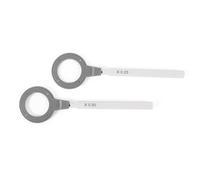 2 pcs Eyeglasses Round Optical Cross Cylinder Lens Optical Instruments diopters (0.25/0.5) (±0.25 1pc ±0.5 1pc)