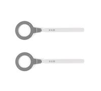 2 pcs Eyeglasses Round Optical Cross Cylinder Lens Optical Instruments diopters (0.25/0.5) (±0.25 2PCS)