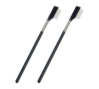 2 pcs Eyelash Comb, Steel Eyelash Comb, Eyebrow Comb, Eyelash Separator, Eyelash Lifting Tool, Makeup Tools for Women and Girls, Beauty Accessories, Makeup Applicator, Black