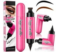 2 PCS Eyeliner Stamp Set, Waterproof & Smudge-Proof Liquid Eyeliner Pencil for Winged Look, Long Lasting Black & Brown Makeup for Beginners and Enthusiasts